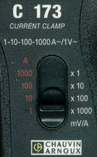 Chauvin Arnoux C-173 switch settings
