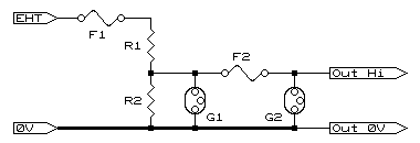 voltage divider with protection